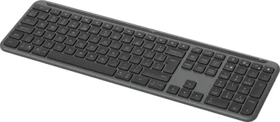 Produktbild von Logitech Signature Slim K950, Volle Größe (100%), Kabellos, RF Wireless + Bluetooth, Scherenschalter, QWERTY, Graphit