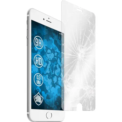 Produktbild von 2er-Pack PhoneNatic Glas-Folie klar  kompatibel mit Apple iPhone 6 Plus / 6s Plus - Panzerglas für iPhone 6 Plus / 6s Plus