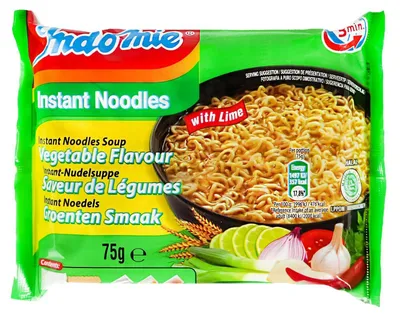 Produktbild von Indomie Instantnudeln Veggie mit Lime Geschmack 75g
