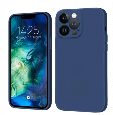 Produktbild von Hülle für iPhone 13 Pro Case Cover Bumper Silikon Softgrip Schutzhülle Farbe: Blau