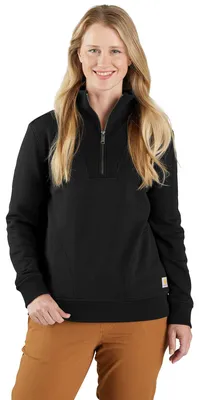 Immagine prodotto di Carhartt 106451 Felpa con zip corta in fibra Lyocell™  Nero S