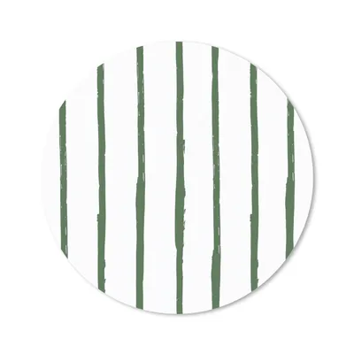 Produktbild von MuchoWow® Mauspad Mousepad Streifen - Abstrakt - Grün - Weiß 30x30 cm - Mousepads - Maus Mat - Pad - Mausunterlage - Tischunterlage - Schreibtischmatten