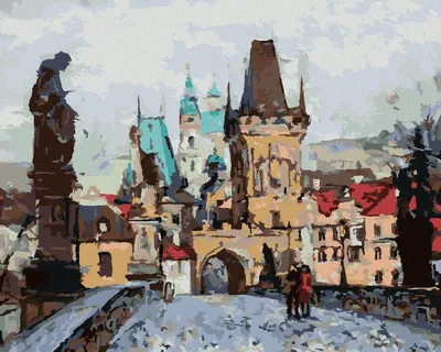 Produktbild von Zuty - Malen nach Zahlen - KARLSBRÜCKE IM HERBST, 40x50 cm, mit Keilrahmen (bereits gespannt)