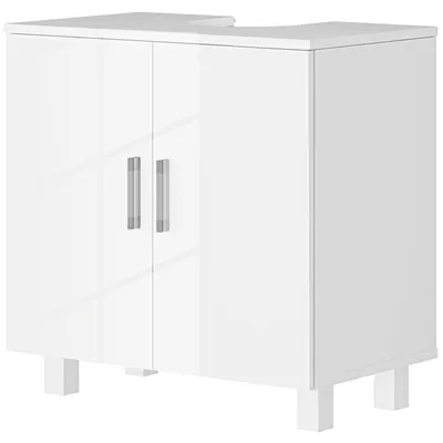 Produktbild von Unterschrank mit 2 Tš¹ren, 2 Einlegeb?den und Kippsicherung fš¹r Badezimmer, 60 x 35 x 60 cm, wei?