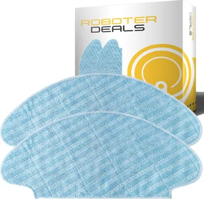 Produktbild von Mikrofaserpad, Wischpad, Ersatztuch (2 Stück) für Medion S12 SW (MD 20041) Staubsaugroboter