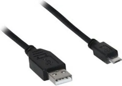 Produktbild von Goobay Daten- / Ladekabel Micro USB , BLACK , ca. 5m