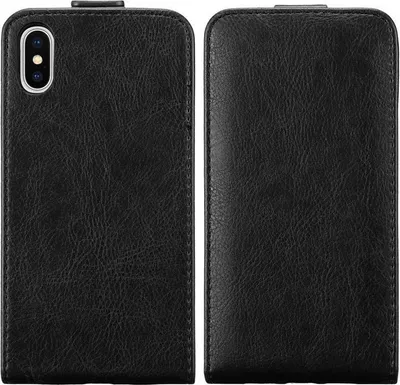 Image de Cadorabo Housse pour Apple iPhone XS MAX Housse de protection en noir Flip Etui Housse de téléphone portable Case Cover