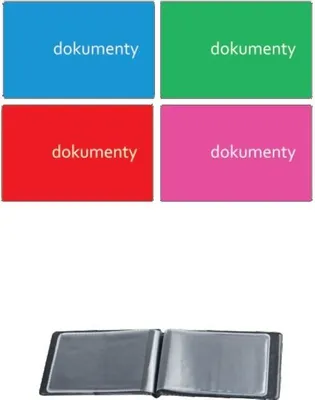 Produktbild von Okładka na dokumenty Duo PVC Modern mix 6 koszulek