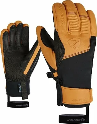 Zdjęcie produktu dla Ziener Ganzenberg AS AW Black/Tan 10 Rękawice narciarskie