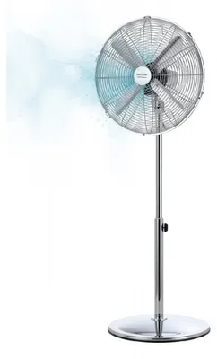 Zdjęcie produktu dla Cecotec EnergySilence 620 Retrostyle, Wentylator domowy z łopatkami, Chrom, Podłoga, 40,6 cm, 900 - 1250 mm, Prąd przemienny