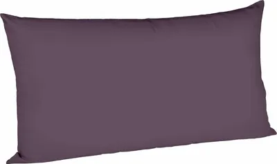 Produktbild von fleuresse Mako Satin Kissenbezug Colours Uni 40x80 cm Violett