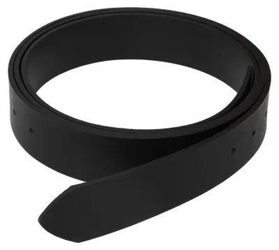 Produktbild von Handgefertigter Schlichter DIY-Ledergürtel 3,8 cm breit - Schwarz, 130 cm
