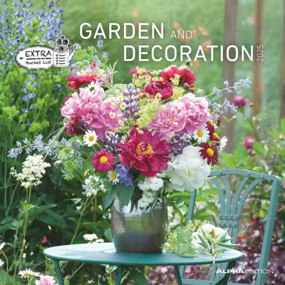 Produktbild von Garden & Decoration 2025 - Broschürenkalender 30x30 cm (30x60 geöffnet) - Kalender mit Platz für Notizen - Garten - Bildkalender - Gartenkalender