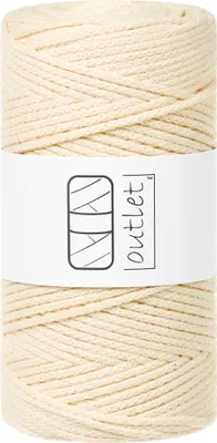 Obrázok produktu pre Vanilková pletená šnúrka 3 mm 100 m OUTLET