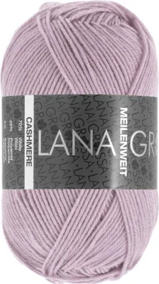 Produktbild von Lana Grossa MEILENWEIT 50 g CASHMERE weiche 4-fach Sockenwolle mit Kaschmir-Anteil 210 m Farbe 036 - Pastellrosa