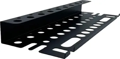 Produktbild von 40 cm Wandmontierter Werkzeughalter, Schwarzes Werkzeugregal aus Kohlenstoffstahl zur Wandmontage, Werkstattaufbewahrung, Wandmontierter Werkzeugorganizer für Schraubendreher, Zangen, Scheren, Schraubenschlüssel (Schwarz)