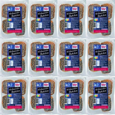 Produktbild von Hofgut Weltmeisterbrötchen VPE (12x300g Packung) + usy Block