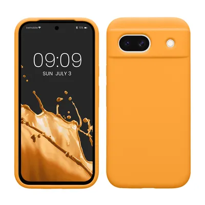 Zdjęcie produktu dla etui na telefon komórkowy kwmobile do Google Pixel 8a, do Pixel 8a - silikonowe etui - bezprzewodowe ładowanie - Fruity Orange
