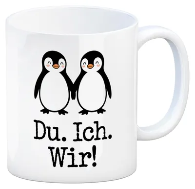 Produktbild von Pinguin Liebe Du. Ich. Wir! Kaffeebecher