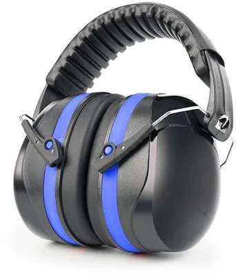 Produktbild von Professionelle Ohrschutz mit 36 dB Lärmminderung - Verstellbare Kopfband, blauer Ohrschutz für Erwachsene und Kinder