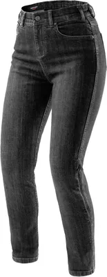 Produktbild von Rebelhorn Classic Damen Motorrad Jeans, schwarz verwaschen, 30/28