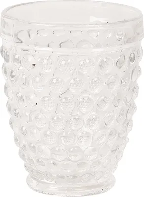 Produktbild von Trinkglas mit Noppenstruktur Glas Ø 8x10 cm transparent Clayre & Eef 6GL2849