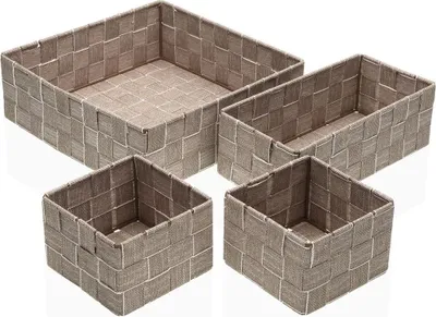 Produktbild von Korb-Set Versa Stroh Polypropylen Maisfaser 26 x 8,5 x 26 cm