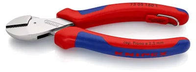 Obrázek produktu pro Knipex 73 05 160 T, Diagonální kleště, 4,8 mm, Chrom Vanadová ocel, Plast, Modrá, Červená, 160 mm