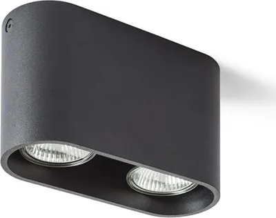 Image de MANTOVA II plafond noir mat 230V GU10 2x35W