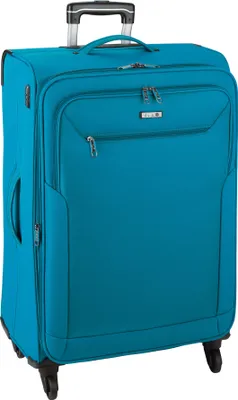 Produktbild von Stoffkoffer Groß 76 cm Leichter Trolley Reisegepäck 3,8 kg Himmel Blau Bowatex