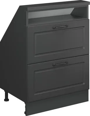 Produktbild von Dachschrägenschrank Vicco Rion Anthrazit Landhaus mit 2 Schubladen, Model 56066