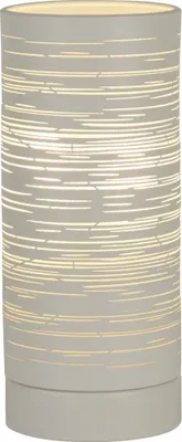 Immagine prodotto di Lampada da comodino in metallo E14 P: 8,5 cm 20 cm di altezza Bianco rotondo Lampada da tavolo moderna