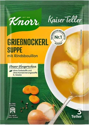 Produktbild von Knorr Kaiserteller Grießnockerl Suppe 62g