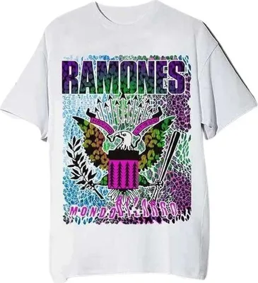 Obrázek produktu pro Ramones Animal Skin White L Tričko