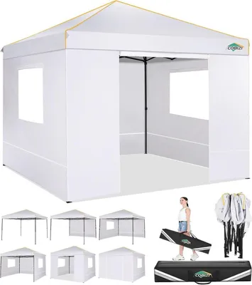 Obrázok produktu pre COBIZI Pavilón 3x3 Vodotesný stabilný skladací pavilón s bočnými panelmi Pop Up Party stan UV ochrana