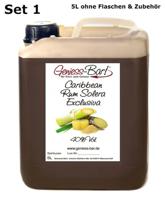 Produktbild von Caribbean Rum Solera Exclusiva 5L Explosion karibischer Aromen & sehr weich 40% Vol