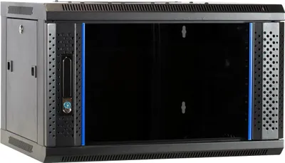 Produktbild von DSIT 6HE - Netzwerkschrank 19 Zoll - Wandschrank mit Glastür - Set - 600x450x367mm (BxTxH)