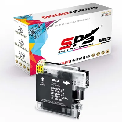 Produktbild von LC-980BK Tintenpatrone Kompatibel für Brother DCP-375 CW | 1x Schwarz