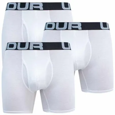 Productafbeelding van Herren boxershorts UNDER ARMOUR CHARGED Baumwolle 6IN, 3-pack, artikelnummer 1363617-100, kleur: wit, maat: 5XL