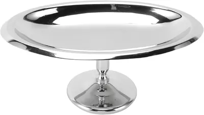Produktbild von Ovale Dessertschale mit Edelstahlfuß und Eisbecher für eine elegante Präsentation
