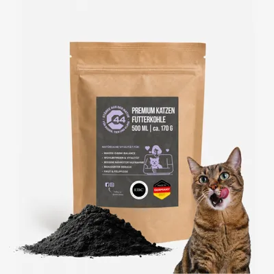 Produktbild von Premium Futterkohle für Katzen EBC-es – 500L | Futterkohle für Katzen zur Unterstützung, Geruchsbindung & Nährstoffverwertung C44-Zittau