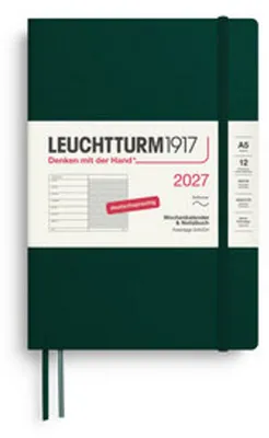 Produktbild von Wochenkalender & Notizbuch Medium A5 Forest Green 2027