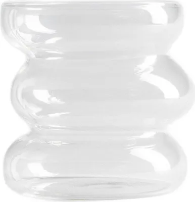 Produktbild von HOMLA BUBBLY Glas transparent, schräg 0,45 l