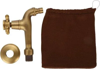 Zdjęcie produktu dla Solidny mosiężny kran do montażu na ścianie, styl vintage, jednouchwytowa bateria do pralki i zlewu
