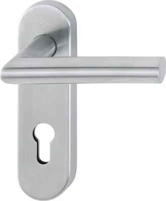 Produktbild von HOPPE Kurzschildgarnitur Ams.E1400/353KH VA F69 PZ rd Drückergrt - 10720706