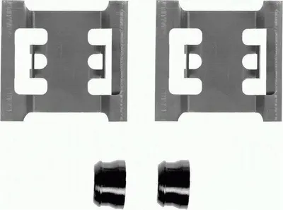 Produktbild von HELLA 8DZ 355 202-391 Zubehörsatz Scheibenbremsbelag Vorne für FORD TRANSIT MK-5 Bus (E) Transit Mk4 Pritsche/Fahrgestell (VE83) TRANSIT MK-5 Kasten