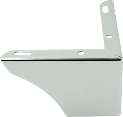 Zdjęcie produktu dla Narożna noga meblowa wykonana z chromowanego metalu, wysokość 7,5 cm, stylowy i elegancki design, idealna do sof, komód i nowoczesnych wnętrz, wraz z odporną na zarysowania plastikową podstawą.