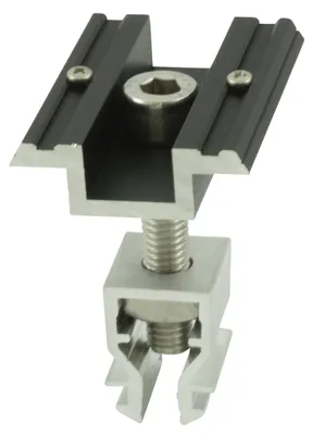 Imagen del producto de Abrazadera media Alumero, color negro, para tubos de 30-45 mm, referencia 802391C, modelo P1, para tubos de 30-45 mm, paquete de 10 unidades.