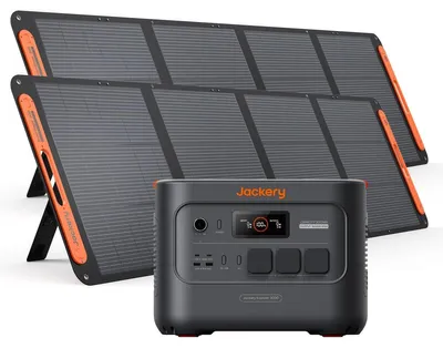 Immagine prodotto di Centralina di alimentazione Jackery Explorer 3000 v2 con 2 pannelli solari da 200 W
