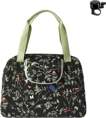 Immagine prodotto di Basil Wanderlust - Borsa a tracolla per bicicletta - 18 litri - antracite (nero) incl. campanello per bicicletta